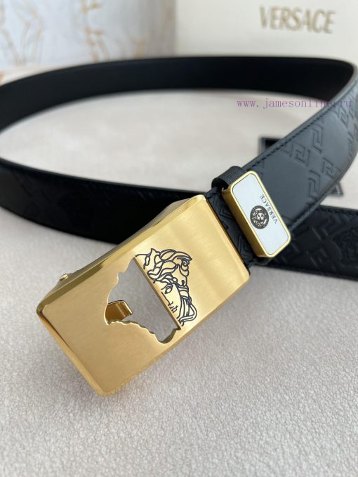 Versace Versace. ️ Belt and belt automatic beltAutomatic carrying, classic head buckle made 89vj8250 - Image 8