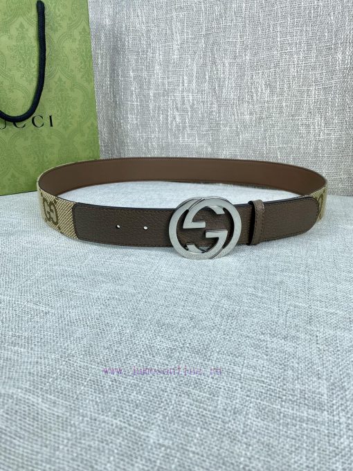 This wide waistband with a width of 4.0 cm is adorned with classic double G details, reminis 4aztzn4f - Image 2