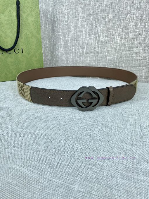 This wide waistband with a width of 4.0 cm is adorned with classic double G details, reminis ibe4i587 - Image 2