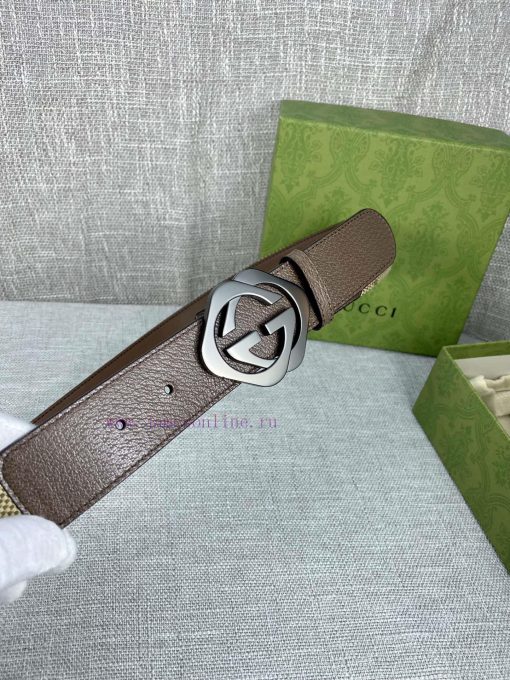 This wide waistband with a width of 4.0 cm is adorned with classic double G details, reminis ibe4i587 - Image 4