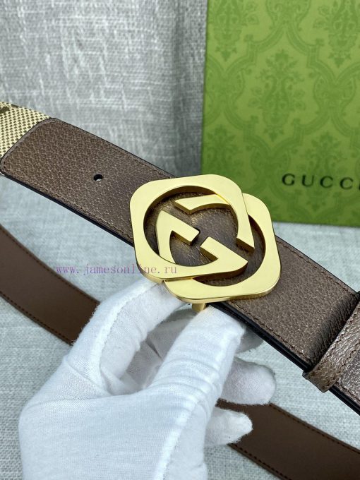 This wide waistband with a width of 4.0 cm is adorned with classic double G details, reminis ibe4i587 - Image 5