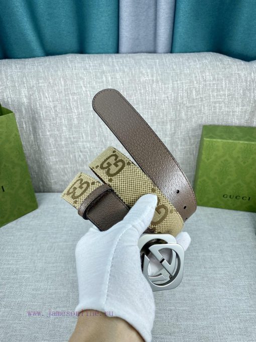 This wide waistband with a width of 4.0 cm is adorned with classic double G details, reminis ibe4i587 - Image 9