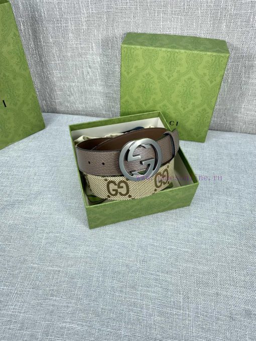 This wide waistband with a width of 4.0 cm is adorned with classic double G details, reminis 4aztzn4f - Image 9