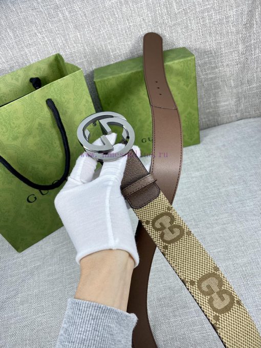 This wide waistband with a width of 4.0 cm is adorned with classic double G details, reminis 4aztzn4f - Image 10