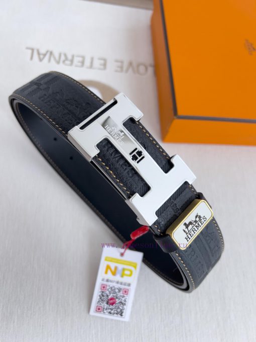 Hermes Hermes waist beltHanging buckle, classic pure steel material buckle head, double-side i9dhmly0 - Image 3
