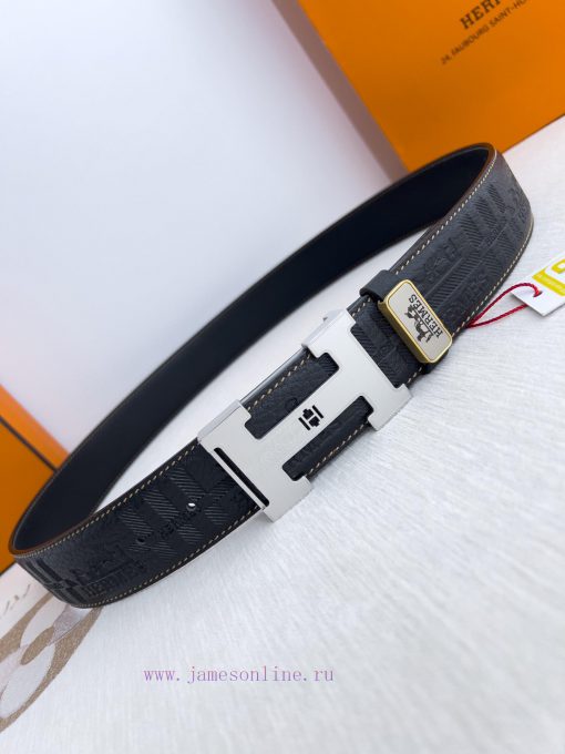 Hermes Hermes waist beltHanging buckle, classic pure steel material buckle head, double-side i9dhmly0 - Image 4
