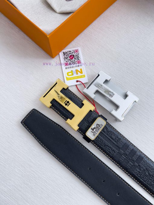 Hermes Hermes waist beltHanging buckle, classic pure steel material buckle head, double-side plnqe8d3 - Image 10