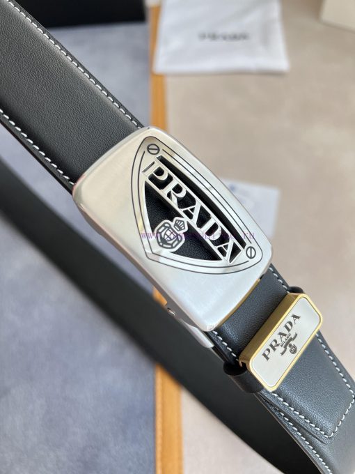 Prada PRADA Belt Automatic BeltAutomatic belt, classic hollow pure steel material automatic 3h7gsf9j - Image 4