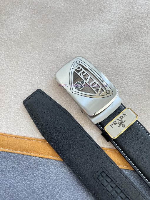 Prada PRADA Belt Automatic BeltAutomatic belt, classic hollow pure steel material automatic 3h7gsf9j - Image 10