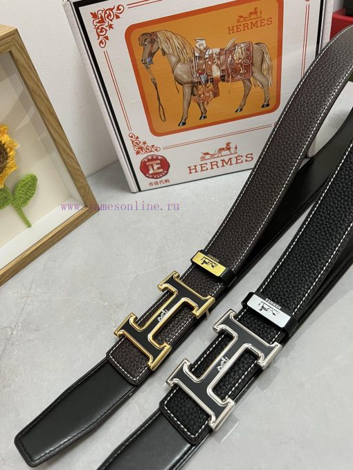 Hermes Hermès  Material: Leather Belt with 100% Head Layer. The leather belt is guaranteed t qucldauk - Image 2