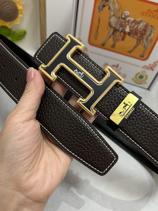 Hermes Hermès  Material: Leather Belt with 100% Head Layer. The leather belt is guaranteed t gqeih7g1 - Image 4