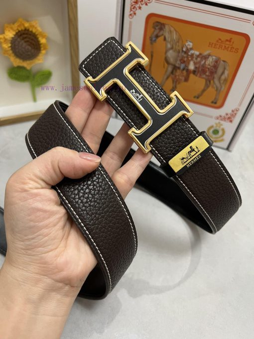 Hermes Hermès  Material: Leather Belt with 100% Head Layer. The leather belt is guaranteed t gqeih7g1 - Image 5