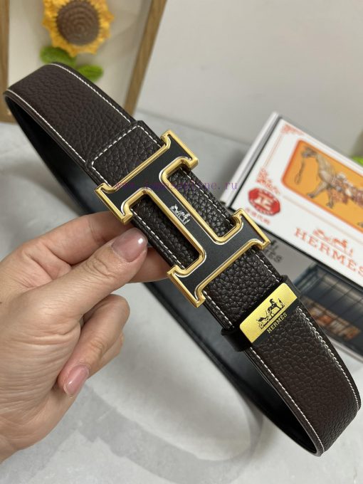 Hermes Hermès  Material: Leather Belt with 100% Head Layer. The leather belt is guaranteed t gqeih7g1 - Image 6