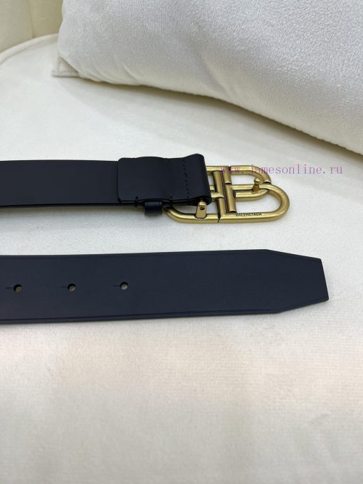 New model from Balenciaga official website, double-sided calf leather with a width of 3.5cm yil43ksg - Image 6