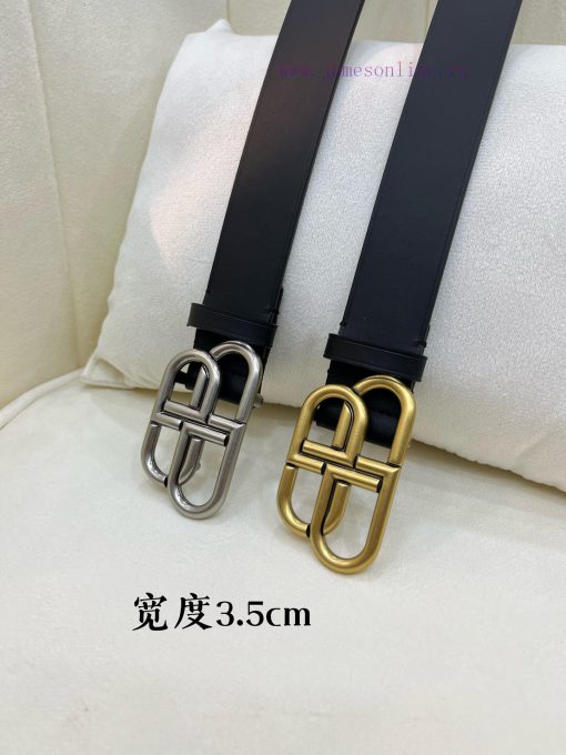 New model from Balenciaga official website, double-sided calf leather with a width of 3.5cm yil43ksg - Image 7