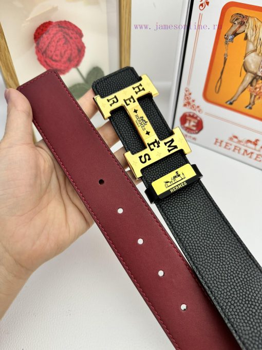 Hermes Hermès  Material: Leather Belt with 100% Head Layer. The leather belt is guaranteed t usuak1wr - Image 10