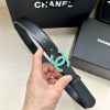 Width 3.0cm Chanel imported soft calf leather with clear grain, accessories gold silver/meta s183jjzk