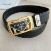 Prada PRADA Belt Automatic BeltAutomatic belt, classic acrylic pure steel material automatic fpgm6bbx