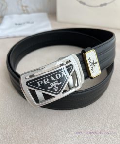 Prada PRADA Belt Automatic BeltAutomatic belt, classic acrylic pure steel material automatic eor2h9hw