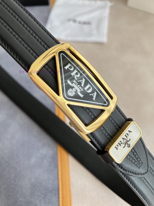 Prada PRADA Belt Automatic BeltAutomatic belt, classic acrylic pure steel material automatic fpgm6bbx - Image 4