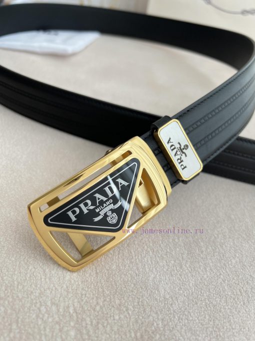 Prada PRADA Belt Automatic BeltAutomatic belt, classic acrylic pure steel material automatic fpgm6bbx - Image 8