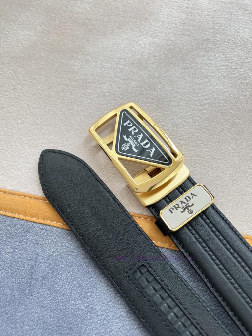 Prada PRADA Belt Automatic BeltAutomatic belt, classic acrylic pure steel material automatic fpgm6bbx - Image 10
