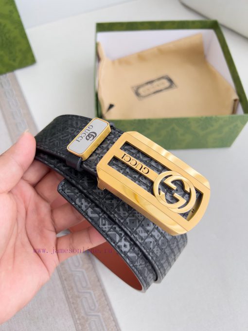 Gucci Gucci Belt ️ BeltHanging buckle, pure steel material buckle head, top layer cowhide, p vx9eih69 - Image 4