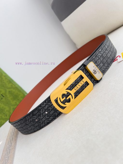 Gucci Gucci Belt ️ BeltHanging buckle, pure steel material buckle head, top layer cowhide, p vx9eih69 - Image 6