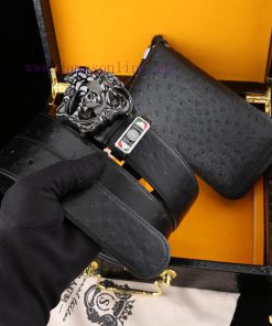 MADE IN ITALYWooden box with accompanying picturesVERSAC @ Belt+Wallet SetBuckle material: T 0a09whds