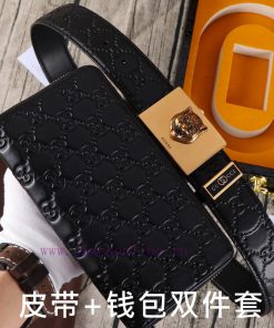 Gucci. Gucci two-piece setWooden box, belt+wallet, two-piece setGrade: Italian imported 100% v4sherxf