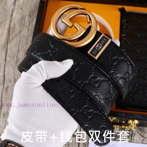 Gucci. Gucci two-piece setWooden box, belt+wallet, two-piece setGrade: Italian imported 100% r46so1eh - Image 3