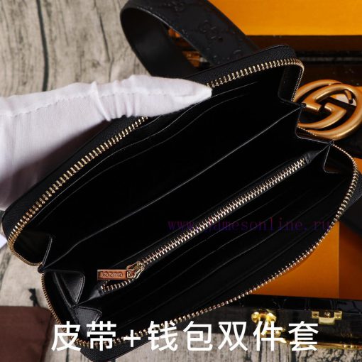 Gucci. Gucci two-piece setWooden box, belt+wallet, two-piece setGrade: Italian imported 100% r46so1eh - Image 9