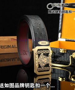 Give a Jaguar keychain as a giftDelivery wooden boxVERSACEBuckle material: Two tone pure ste 7xoaaim0