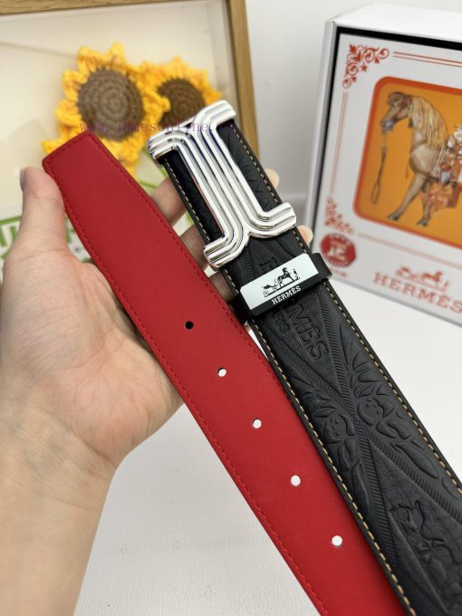 Hermes Hermès  Material: Leather Belt with 100% Head Layer. The leather belt is guaranteed t drskdld4 - Image 9