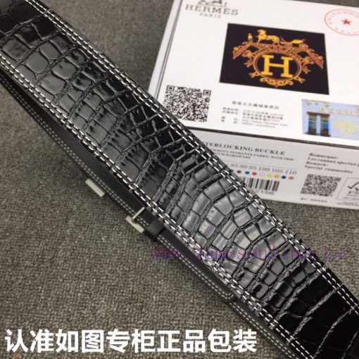 Hermes Hermes crocodile patternGrade: Italian imported 100% top layer cowhide, Hermes. Herm vijbu0g0 - Image 9