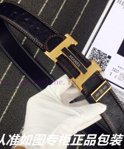 Hermes Her.. Mes ️ Ostrich patternIdentify and receive a punch as a giftMaterial: 100% head sxiuqh4v