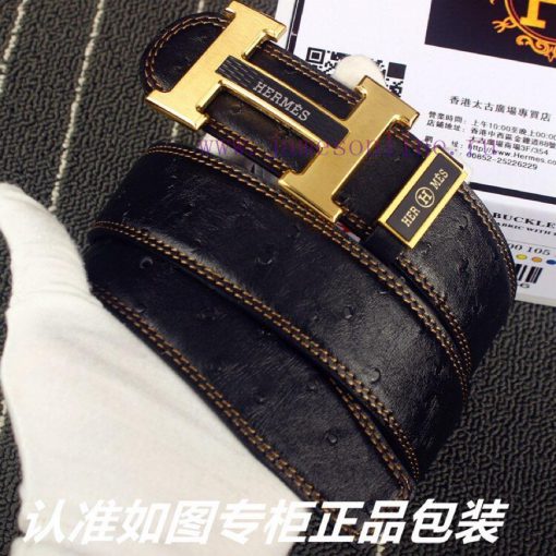 Hermes Her.. Mes ️ Ostrich patternIdentify and receive a punch as a giftMaterial: 100% head sxiuqh4v - Image 3