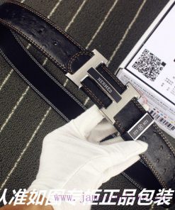 Hermes Her.. Mes ️ Ostrich patternIdentify and receive a punch as a giftMaterial: 100% head o9vbfhe1