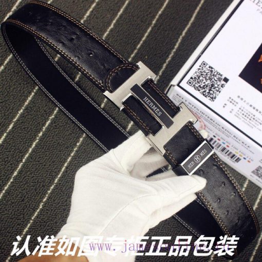 Hermes Her.. Mes ️ Ostrich patternIdentify and receive a punch as a giftMaterial: 100% head o9vbfhe1