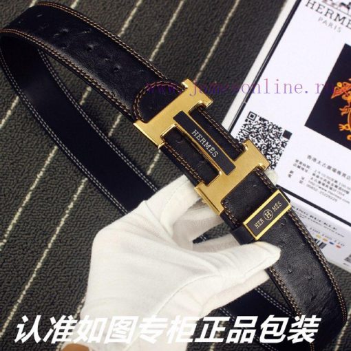 Hermes Her.. Mes ️ Ostrich patternIdentify and receive a punch as a giftMaterial: 100% head 1vy7vvqo - Image 6