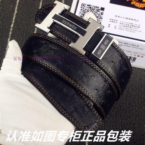 Hermes Her.. Mes ️ Ostrich patternIdentify and receive a punch as a giftMaterial: 100% head o9vbfhe1 - Image 3