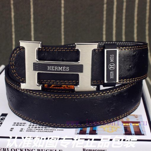 Hermes Her.. Mes ️ Ostrich patternIdentify and receive a punch as a giftMaterial: 100% head o9vbfhe1 - Image 4