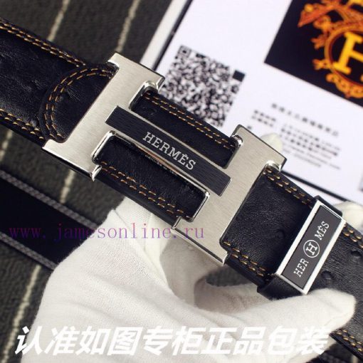 Hermes Her.. Mes ️ Ostrich patternIdentify and receive a punch as a giftMaterial: 100% head o9vbfhe1 - Image 7