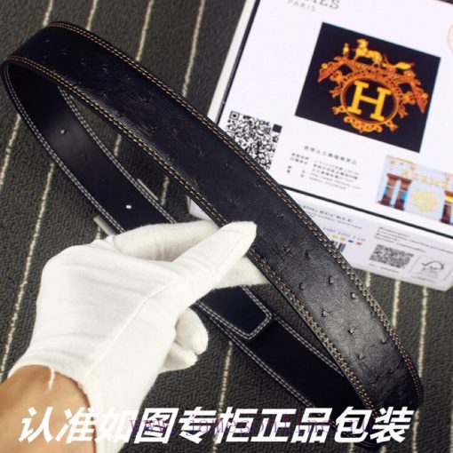 Hermes Her.. Mes ️ Ostrich patternIdentify and receive a punch as a giftMaterial: 100% head o9vbfhe1 - Image 8