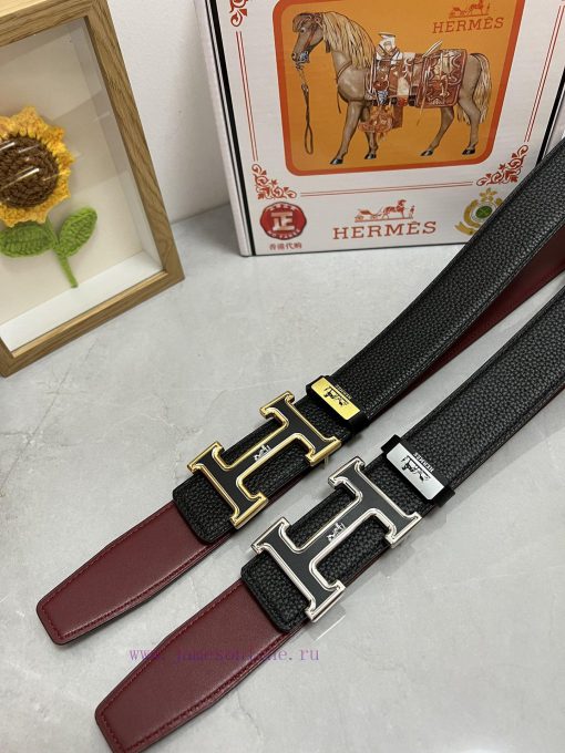 Hermes Hermès  Material: Leather Belt with 100% Head Layer. The leather belt is guaranteed t jfcqi5ps - Image 2
