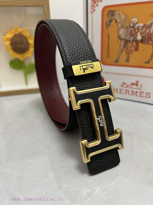 Hermes Hermès  Material: Leather Belt with 100% Head Layer. The leather belt is guaranteed t jfcqi5ps - Image 4