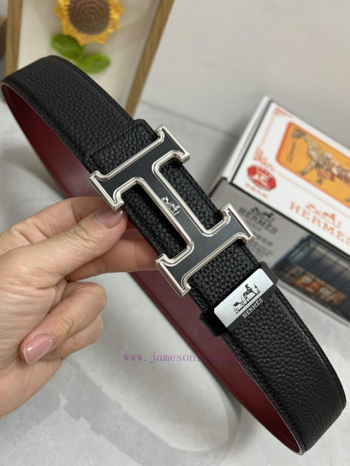 Hermes Hermès  Material: Leather Belt with 100% Head Layer. The leather belt is guaranteed t jfcqi5ps - Image 5
