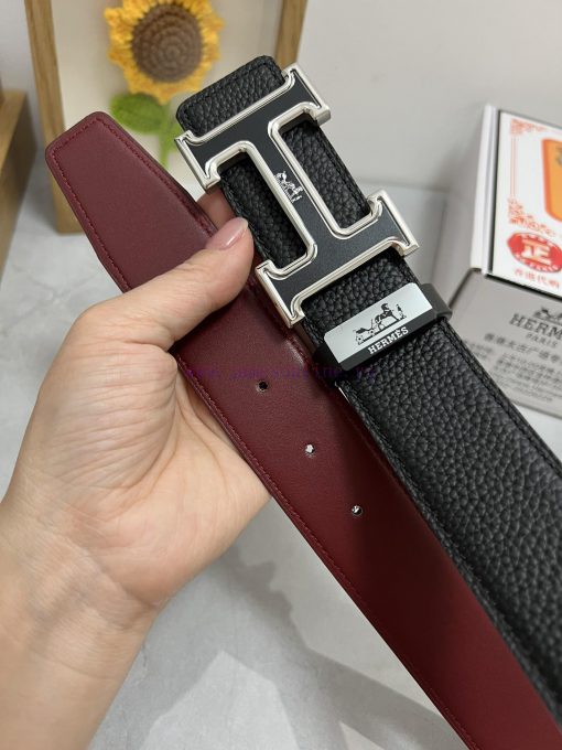 Hermes Hermès  Material: Leather Belt with 100% Head Layer. The leather belt is guaranteed t jfcqi5ps - Image 9