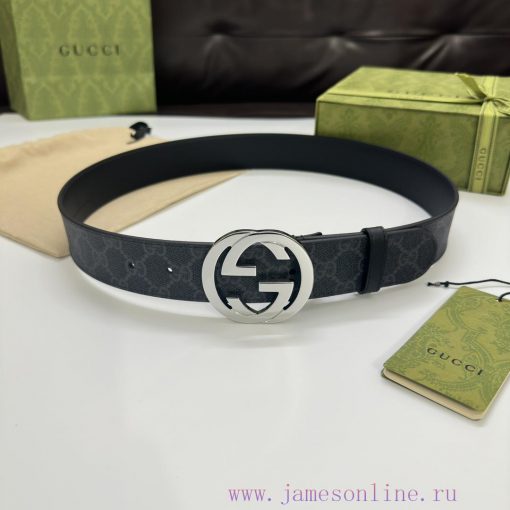 Reproduction version of imported original leather belt with first layer leather for men's bu n033o2vt - Image 3