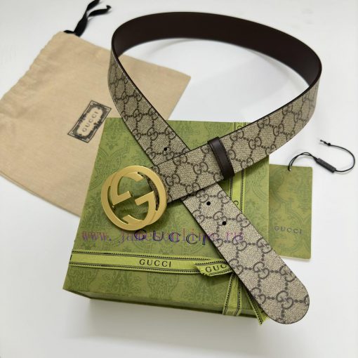 Reproduction version of imported original leather belt with first layer leather for men's bu 1c0f71pw - Image 4